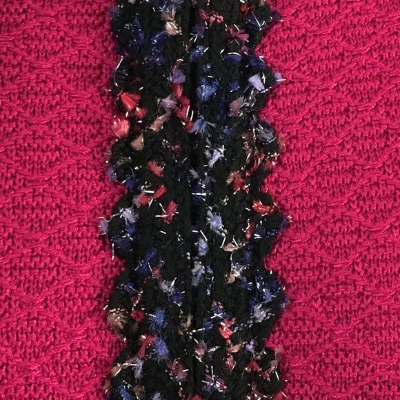 BEAUTIFUL st john knit pink blue multi jacket skirt suit size 8 - Picture 7 of 11